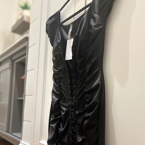 NWT HAZEL BOUTIQUE Black Mini Dress sz Small - Picture 6 of 10